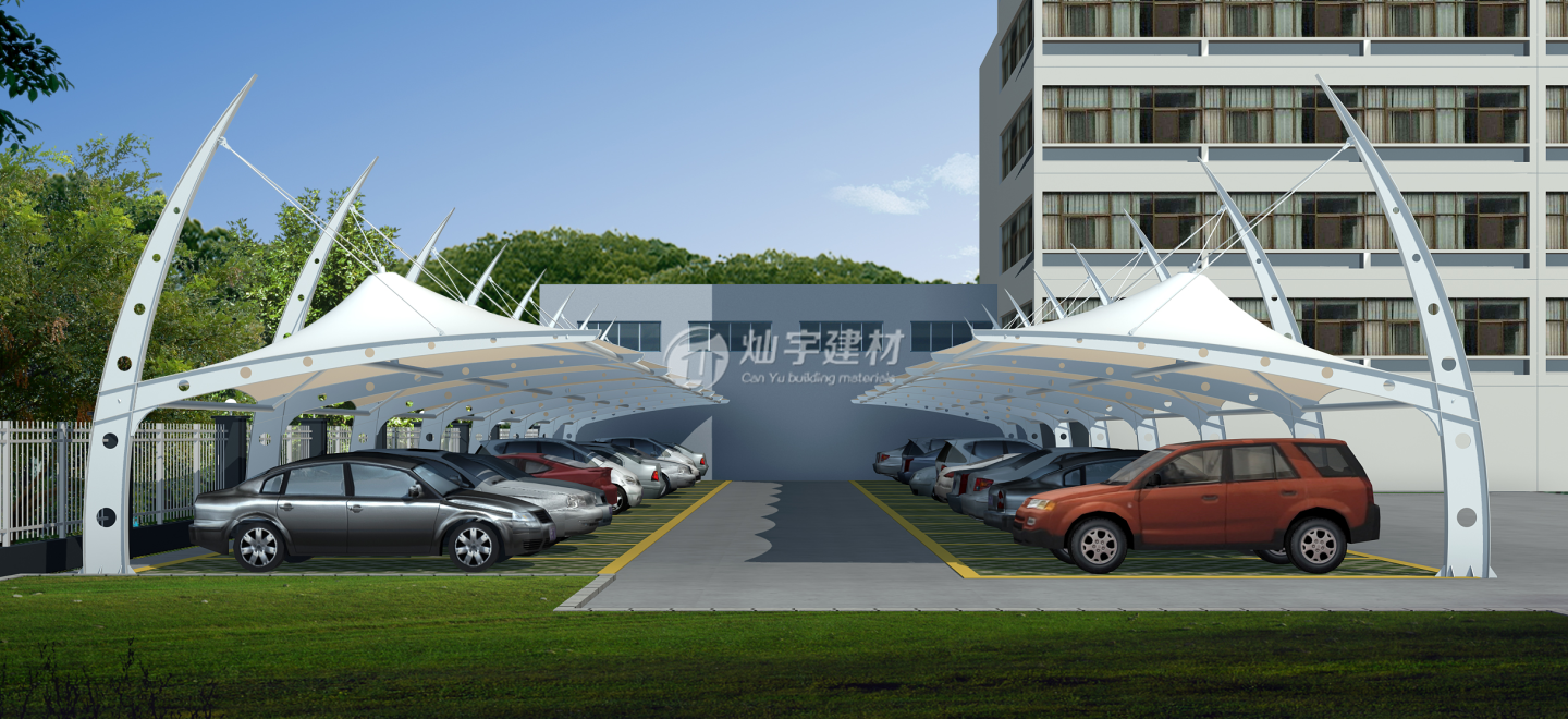 【燦宇建材】| 膜結(jié)構(gòu)車棚 2019CY-TCP03